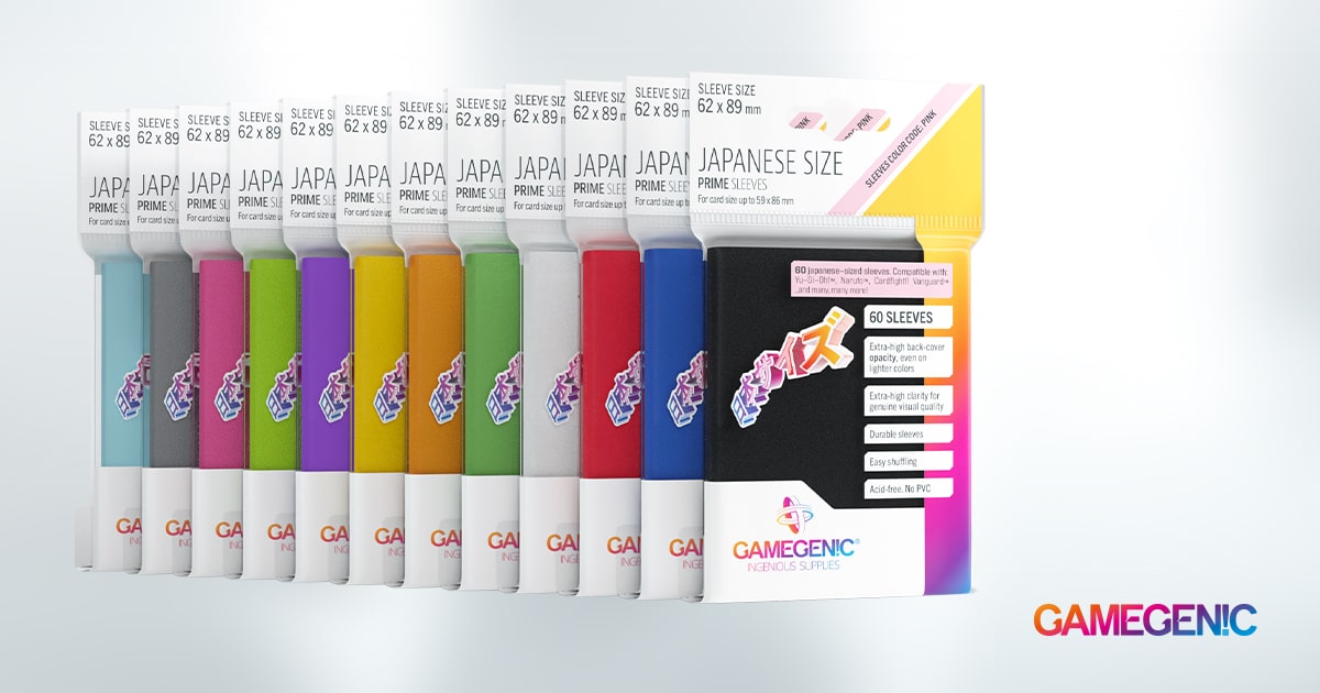 Gamegenic Japanese Prime Sleeves asst colors