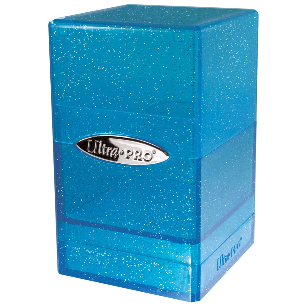 Ultra Pro: Deck Box Satin Tower Glitter Blue