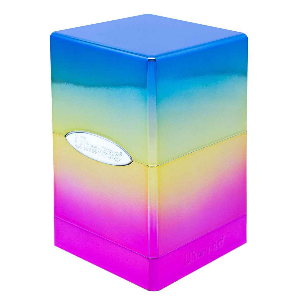 Ultra Pro: Deck Box Satin Tower Hi-Gloss Rainbow