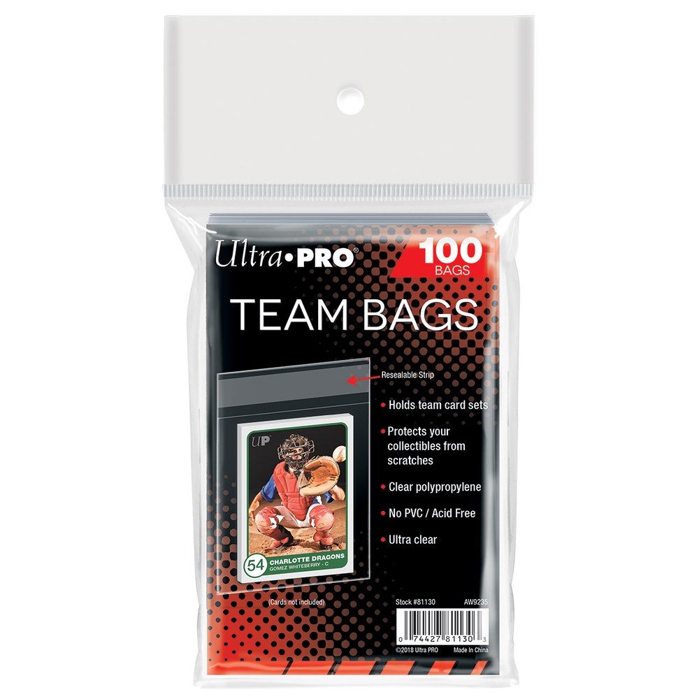 Ultra Pro: Team Bags Resealable Sleeves (100)